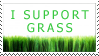 'I Support Grass Stamp'