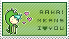 Rawr Means I Love You Stamp
